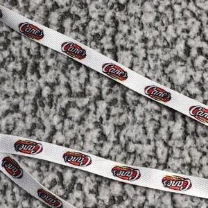 Raising Cane's Logo Shoelaces White